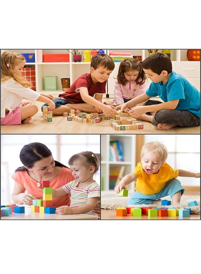 Ormango مجموعة أورمانجو من 12 قطعة مكعبات خشبية لأعمال الحرف اليدوية ومشاريع DIY (1 بوصة) مكعبات خشبية مربعة صلبة للفنون والحرف - Image 4